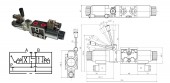 ELECTROVALVA DIRECTIONALA CU MANETA BOBINA NR.6, 40L/MIN, 3/8 BSP, 220VCA 