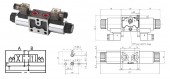 ELECTROVALVA DIRECTIONALA STIVUIBILA BOBINA NR.1, 40L/MIN, 3/8 BSP, 24VCC 