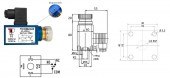PRESOSTAT REGLABIL CU BUTON 40-400BAR/600BAR
